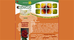 Desktop Screenshot of kovarikrizantem.hu