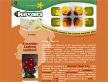 Tablet Screenshot of kovarikrizantem.hu